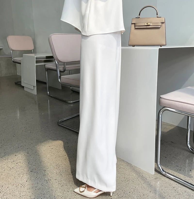 Vireous Simple Two-Piece Women's Summer Pants Suit