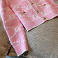 Pink Monogram Patchwork Women's Cardigan