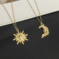 Moon Star Pendant Necklace, Multi Designs