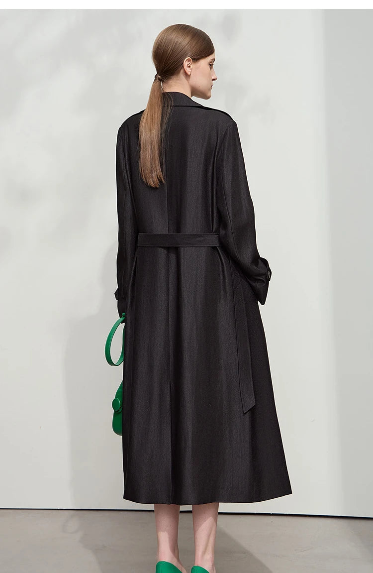 Minimalist Luxury Medium-Weight Women's Rain Coat