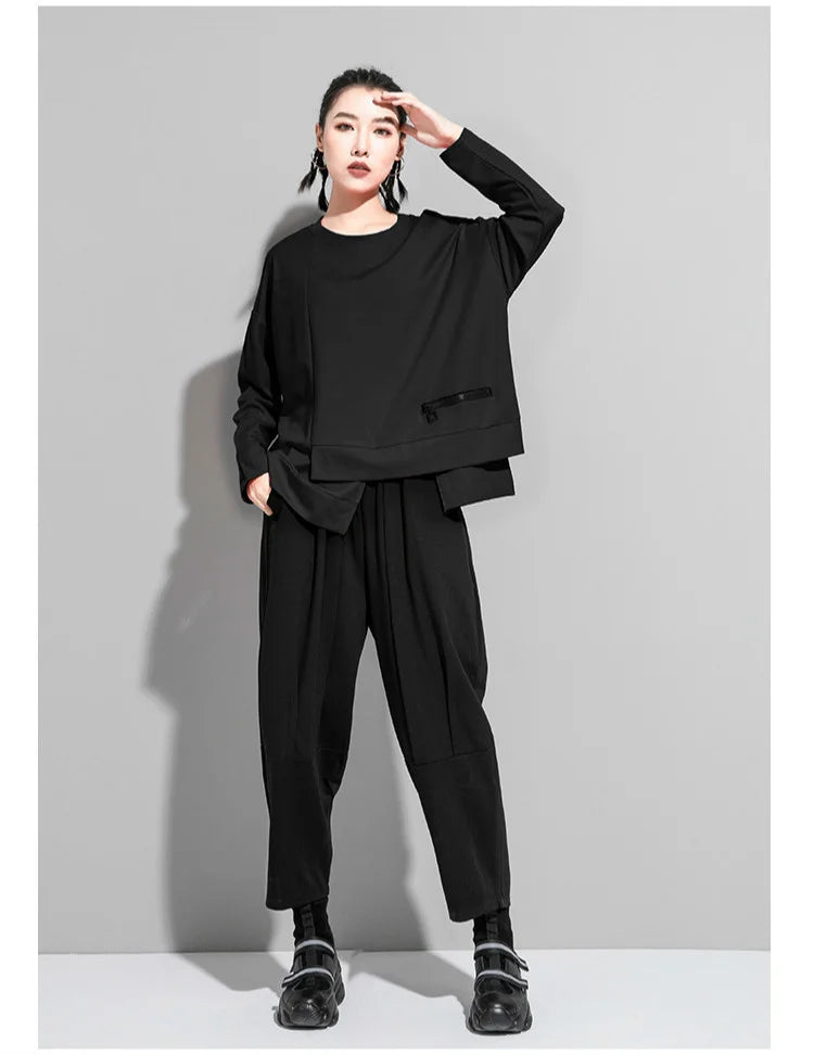 Vireous Streetwear Women's Round-Neck Fashion Top, Catwalk Collection