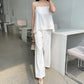 Vireous Simple Two-Piece Women's Summer Pants Suit
