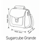 Executive Handmade Leather Sugarcube Grande in Marsala Red