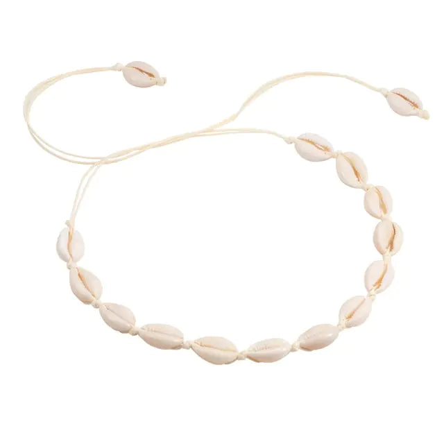 Boho Elegance Natural Conch Shell Necklace