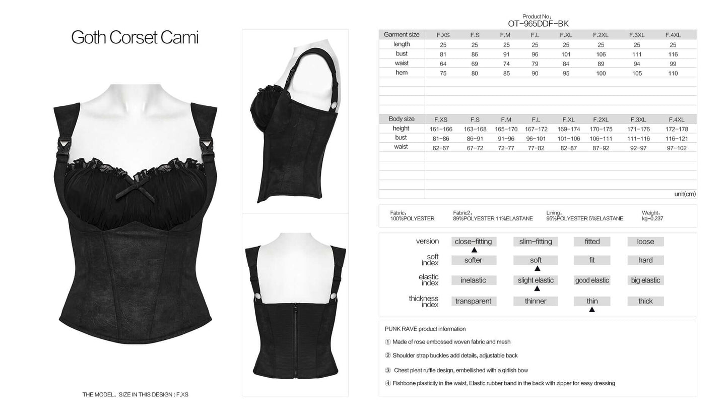 Punk Rave Gale Corset Camisole