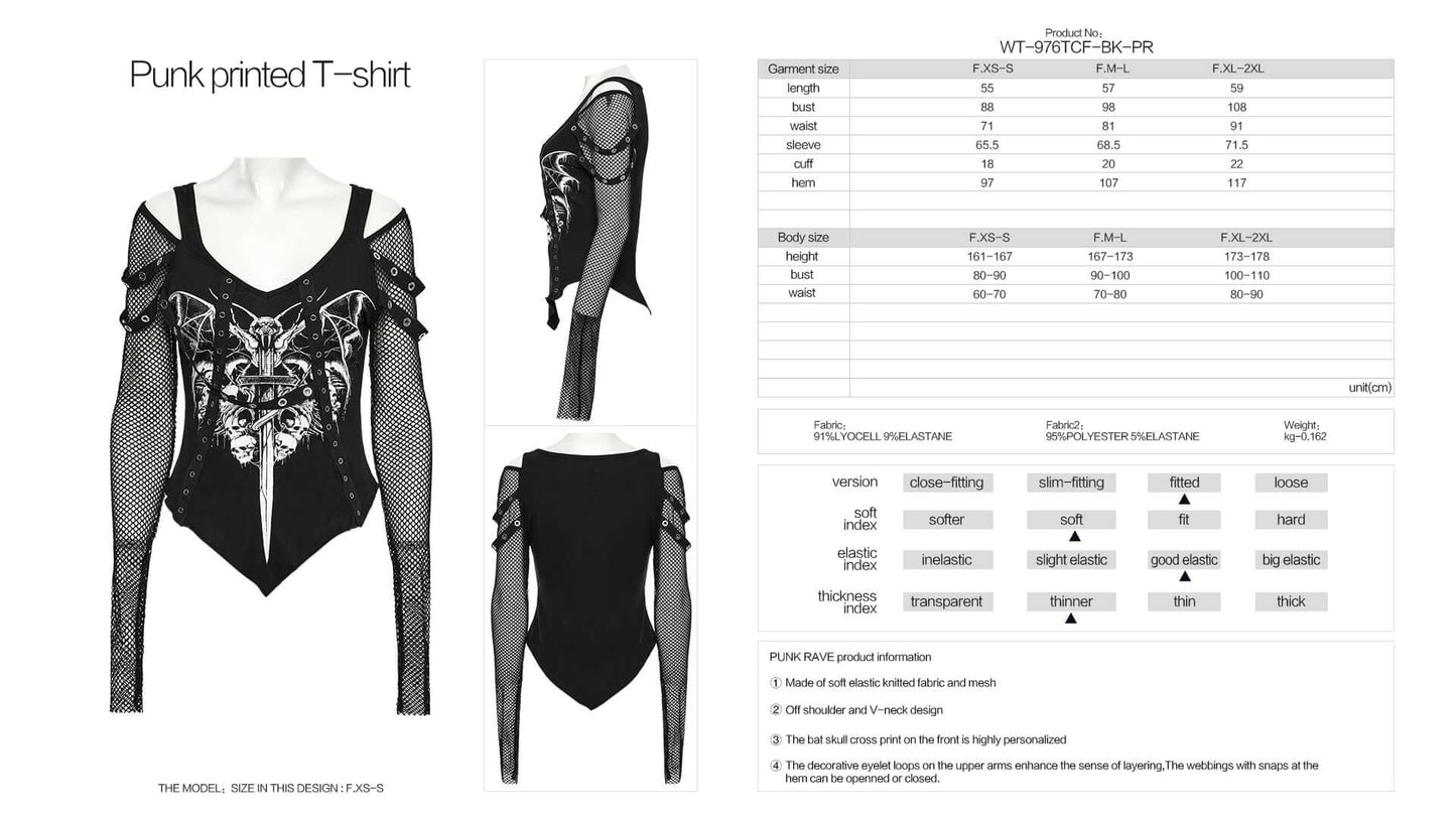 Punk Rave Vonda Printed T-Shirt