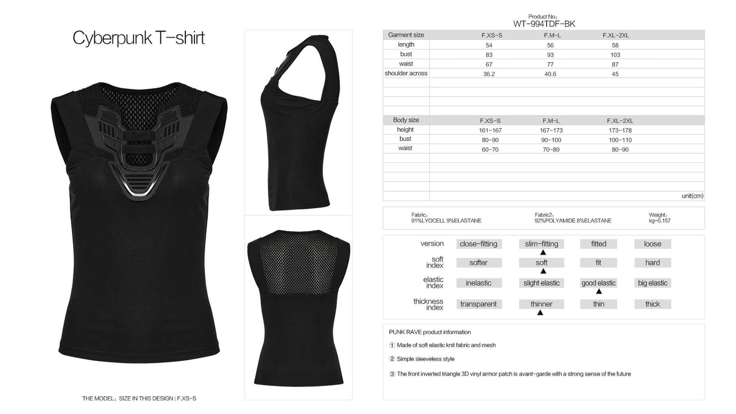 Punk Rave Ellerie Cyberpunk Vest