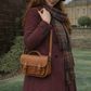 Leather Midi Satchel in Tannery Tan