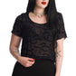 Banned Prayers Bat Pattern Women's Top