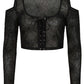 Banned Apparel Seraphina Women's Mesh Top in Black