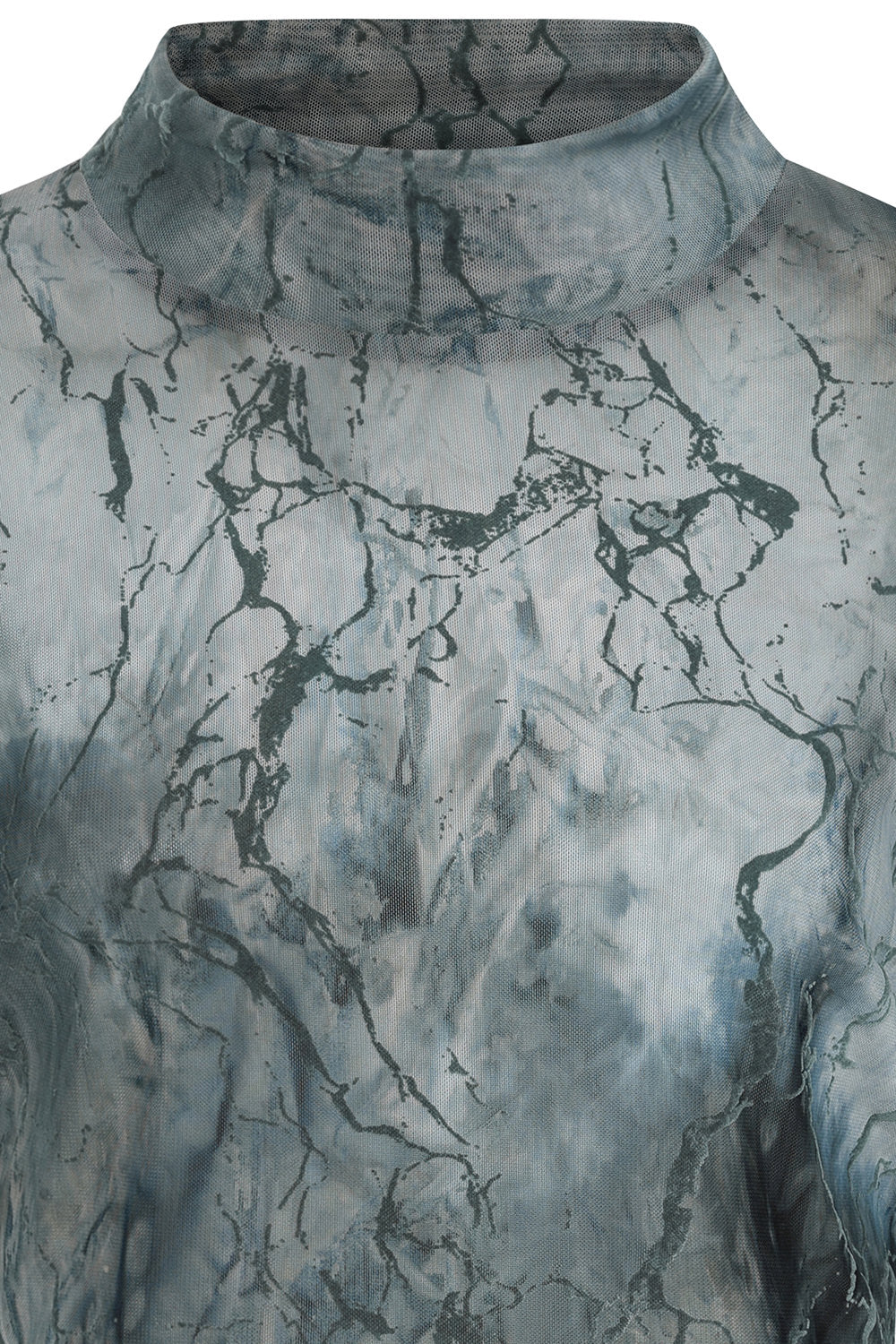 Banned Apparel Dysnomia Marble-Effect Crop Top