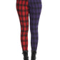 Banned Tartan Baily Women's Trousers in Black and Red