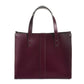 Handmade Leather Shopper in Marsala Red