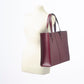 Handmade Leather Shopper in Marsala Red