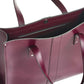 Handmade Leather Shopper in Marsala Red