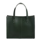 Handmade Leather Shopper in Ivy Green
