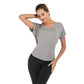 Women's Sports Light Loose Sports Top with Open Back