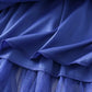 Vireous Solid Colour Ball Gown Long Tiered Skirt