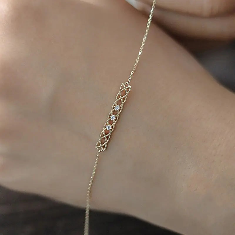 Genuine 925 Sterling Silver Fine Chain Bracelet