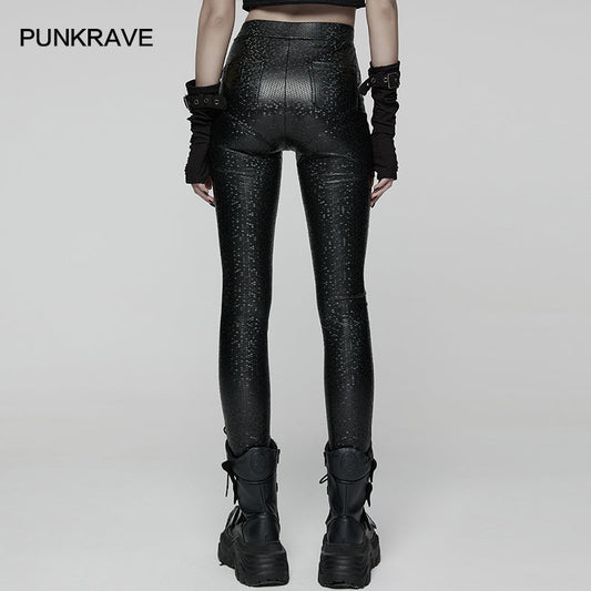 Punk Rave Ravenna Leggings in Black Prism Finish