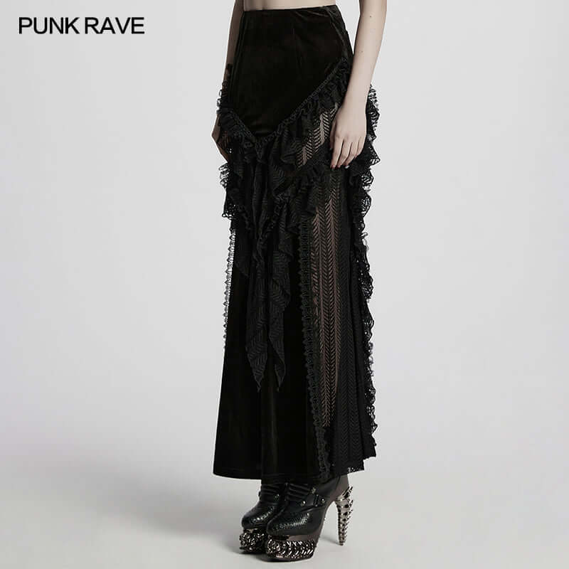 Punk Rave Nera Goth Dynamic Skirt
