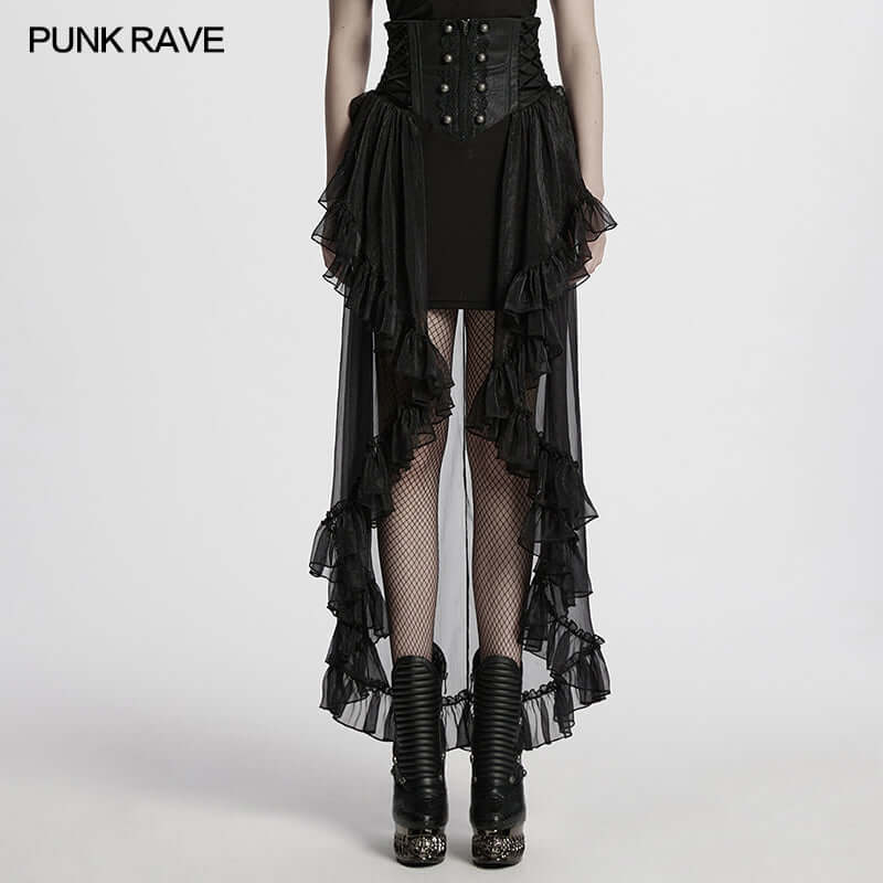 Punk Rave Dila Romantic Chiffon Skirt