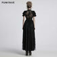Punk Rave Nova Gothic Elegant Gown in Black