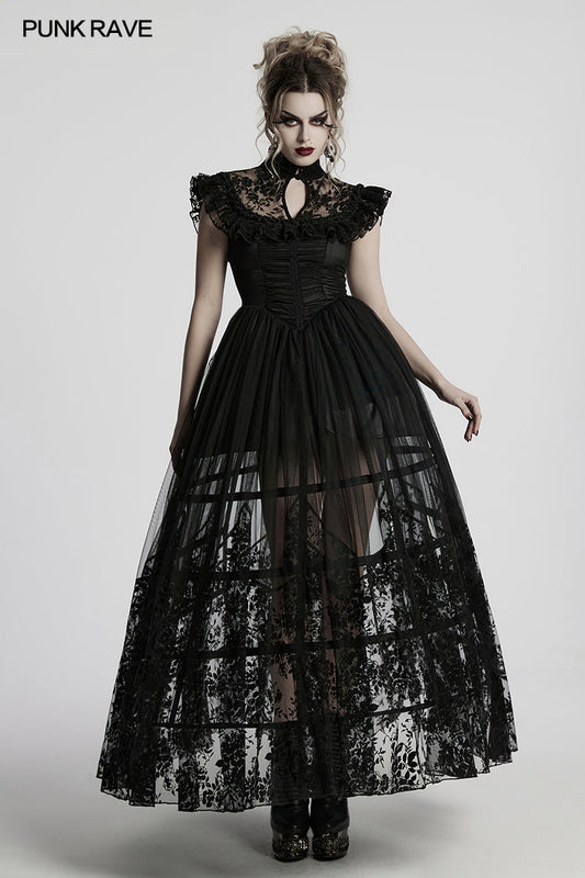 Punk Rave Seraphina Goth Flying-Sleeve Dress