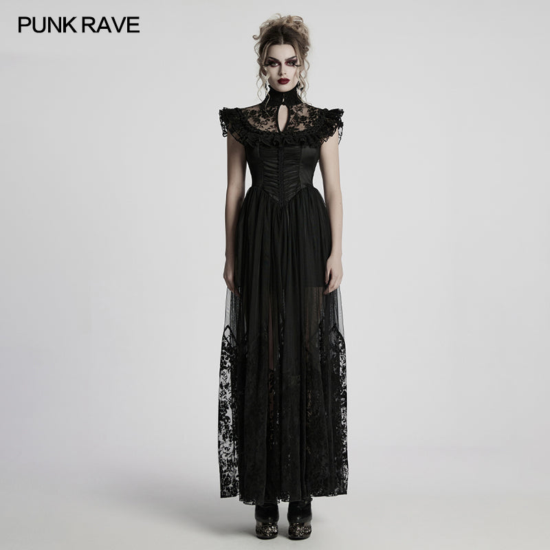 Punk Rave Seraphina Goth Flying-Sleeve Dress