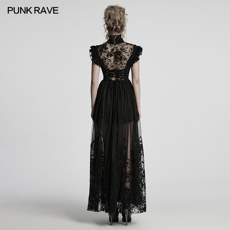 Punk Rave Seraphina Goth Flying-Sleeve Dress