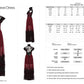 Punk Rave Gothic Flying-Sleeve Long Dress in Red and Black