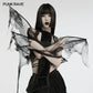 Punk Rave Morrigan Gothic Butterfly Costume Wings in Black