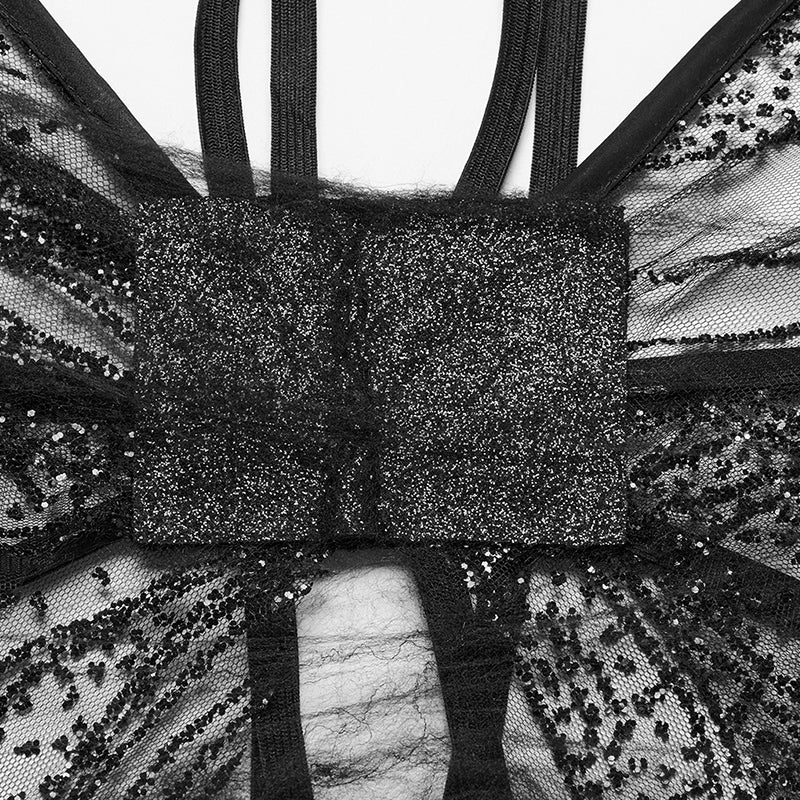 Punk Rave Morrigan Gothic Butterfly Costume Wings in Black