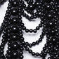 Punk Rave Aphrodite Black Beaded Necklace, Gothic-Style Fashion Accessory