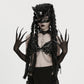 Punk Rave Fluffy Goth Long-Claw Gloves