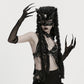 Punk Rave Fluffy Goth Long-Claw Gloves