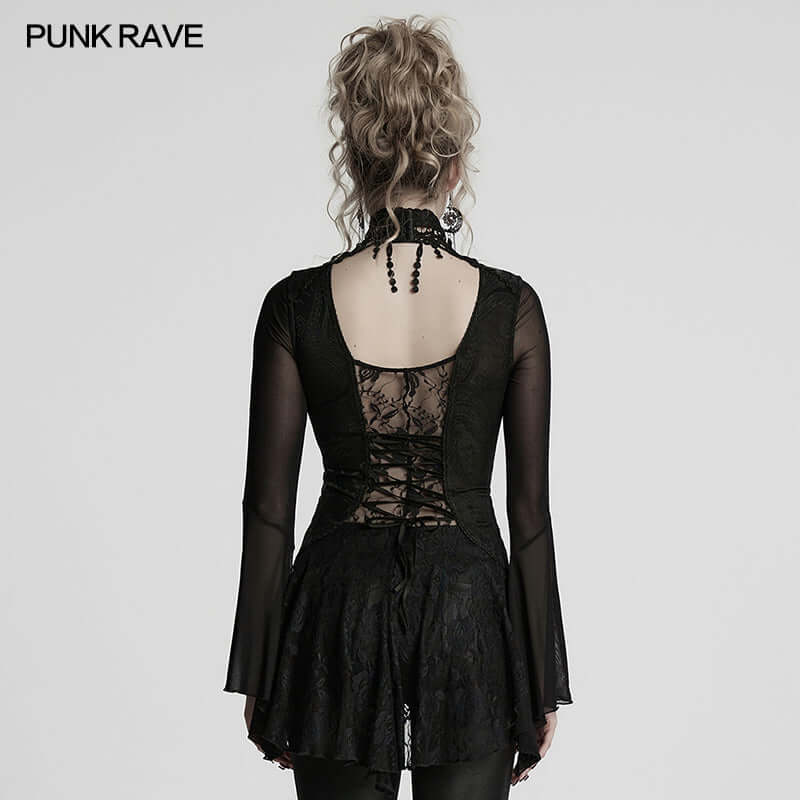 Punk Rave Bexley Lace-Collar Shirt