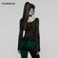 Punk Rave Lilith Gothic Spider Web Sheer Mesh T-Shirt