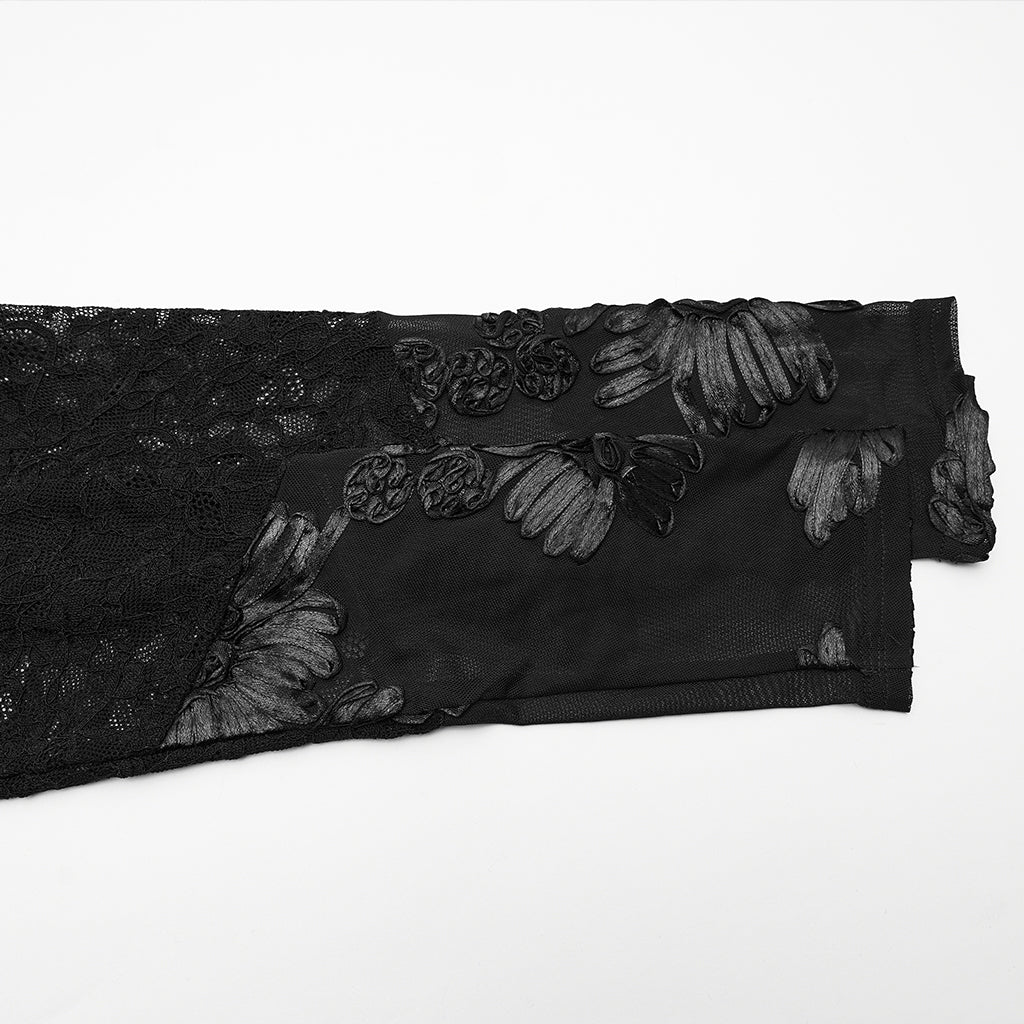 Punk Rave Goth Lace Mesh Undershirt