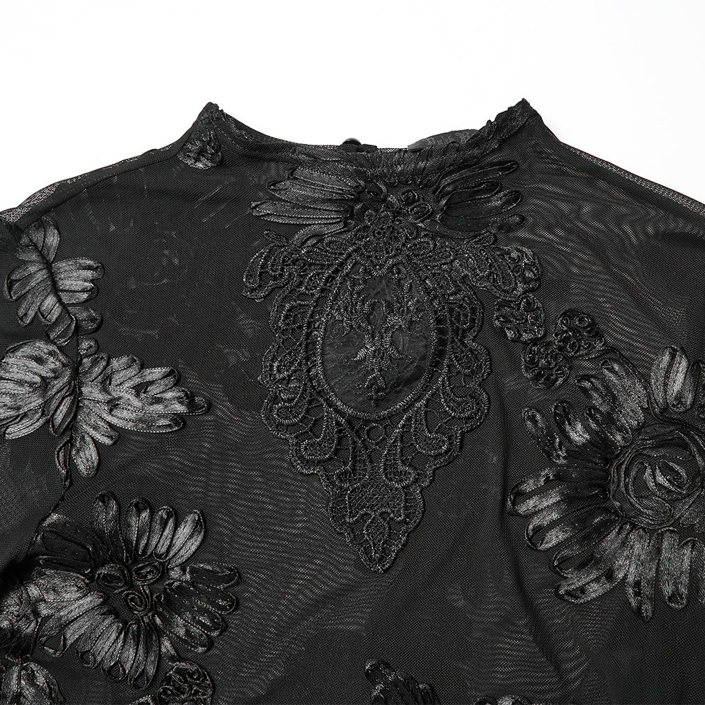 Punk Rave Goth Lace Mesh Undershirt