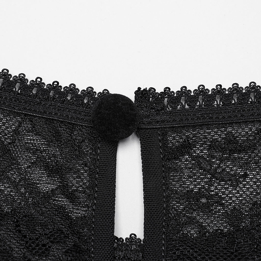 Punk Rave Demille Sequinned Lace Blouse