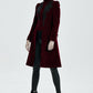 Punk Rave Nerezza Goth Mid-Length Embroidered Velvet Coat