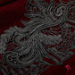 Punk Rave Nerezza Goth Mid-Length Embroidered Velvet Coat