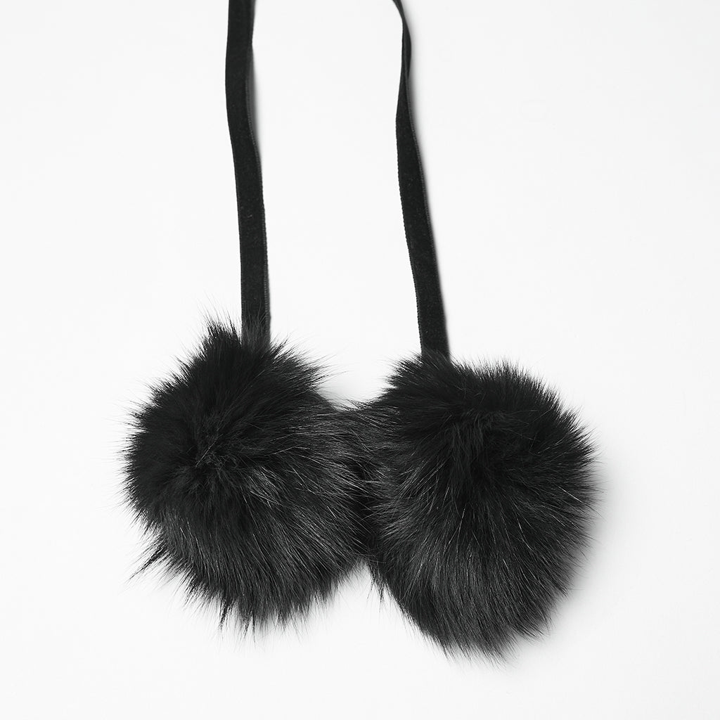 Punk Rave Goth Gorgeous Plush Coat in Black