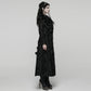 Punk Rave Goth Gorgeous Plush Coat in Black