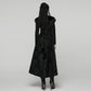 Punk Rave Goth Gorgeous Plush Coat in Black