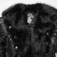 Punk Rave Goth Gorgeous Plush Coat in Black