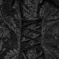 Punk Rave Goth Gorgeous Plush Coat in Black