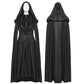 Punk Rave Punk Hooded Cloak in Black