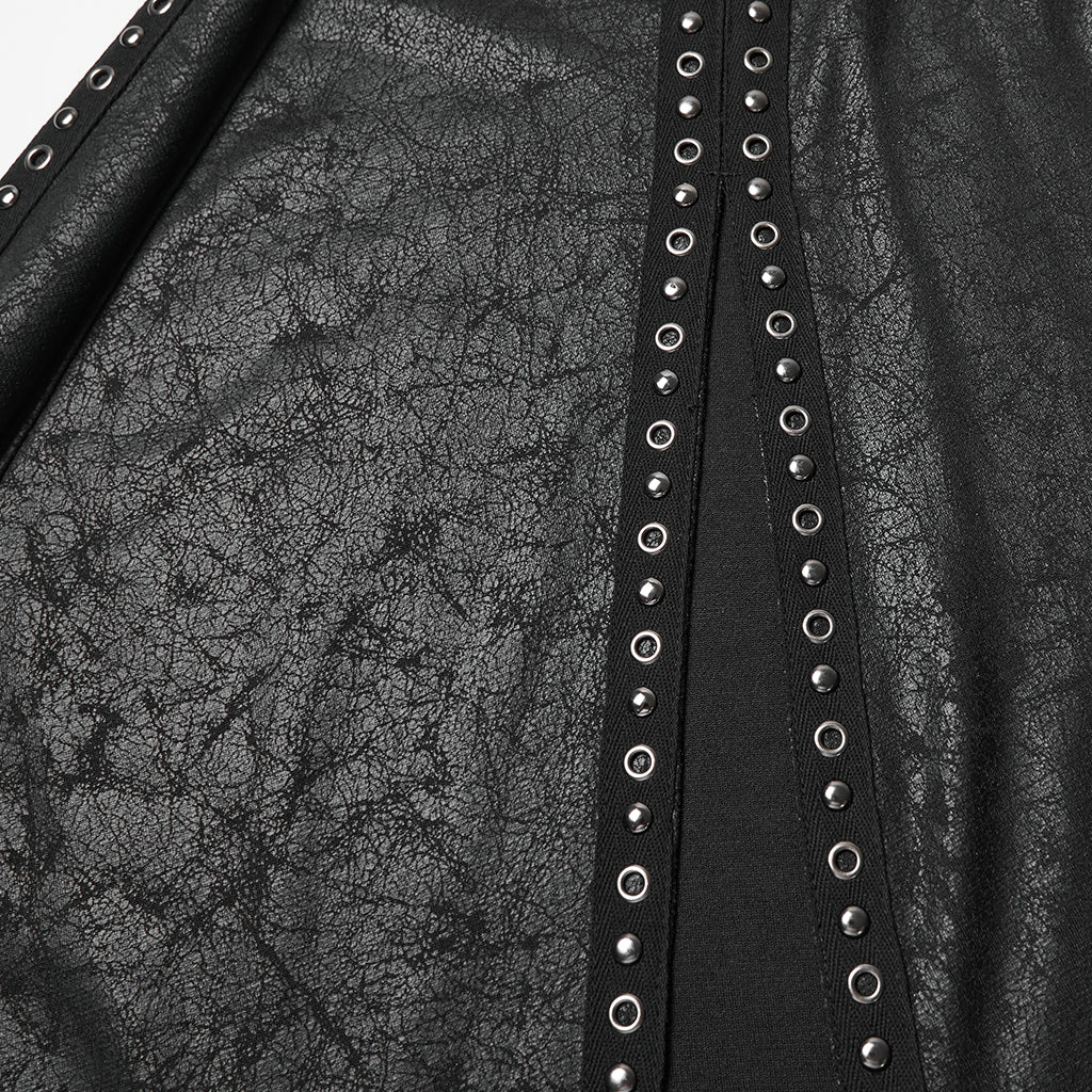 Punk Rave Punk Hooded Cloak in Black